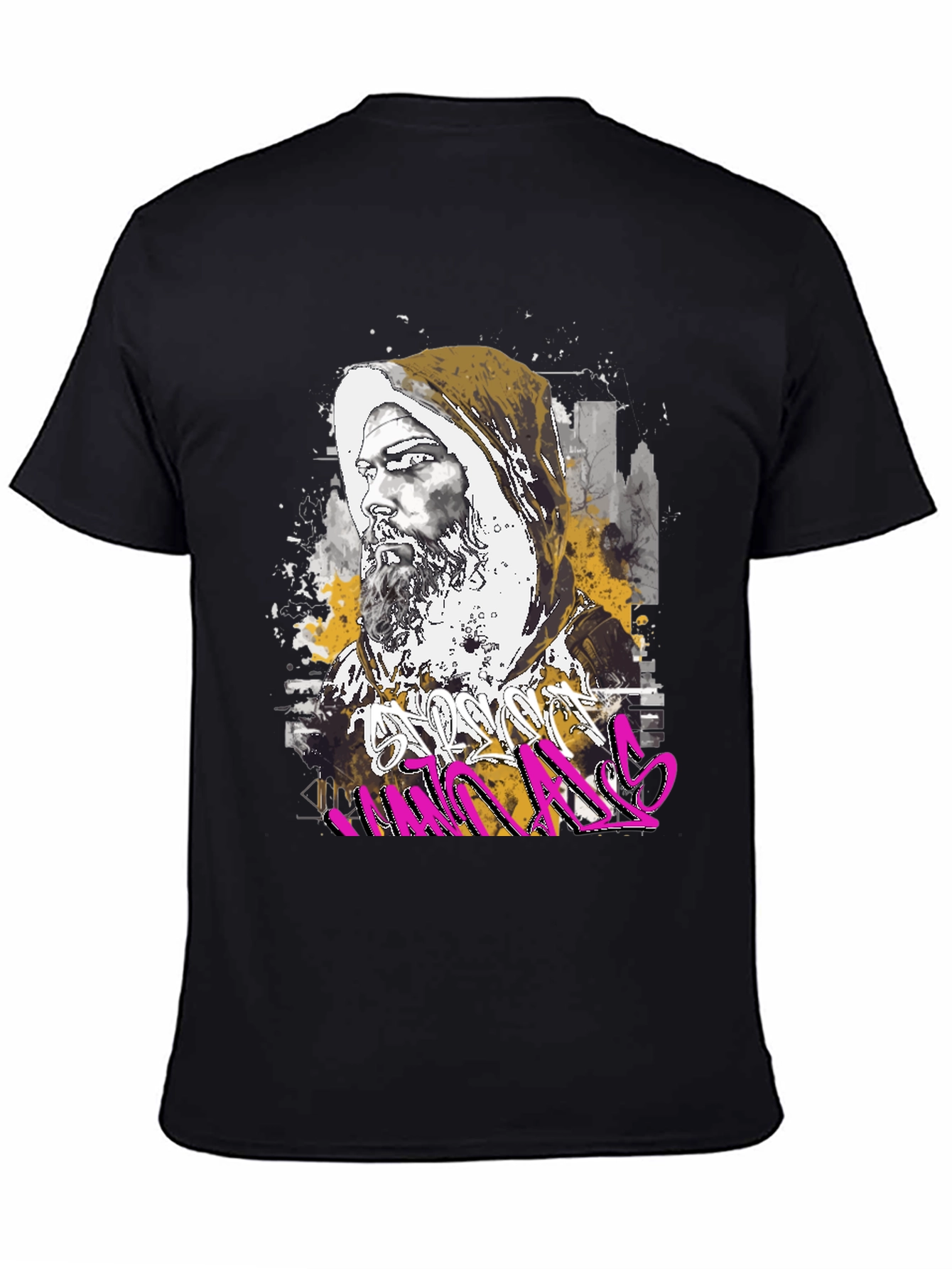 Urban Monk Graphic Tee - Street Art Inspired