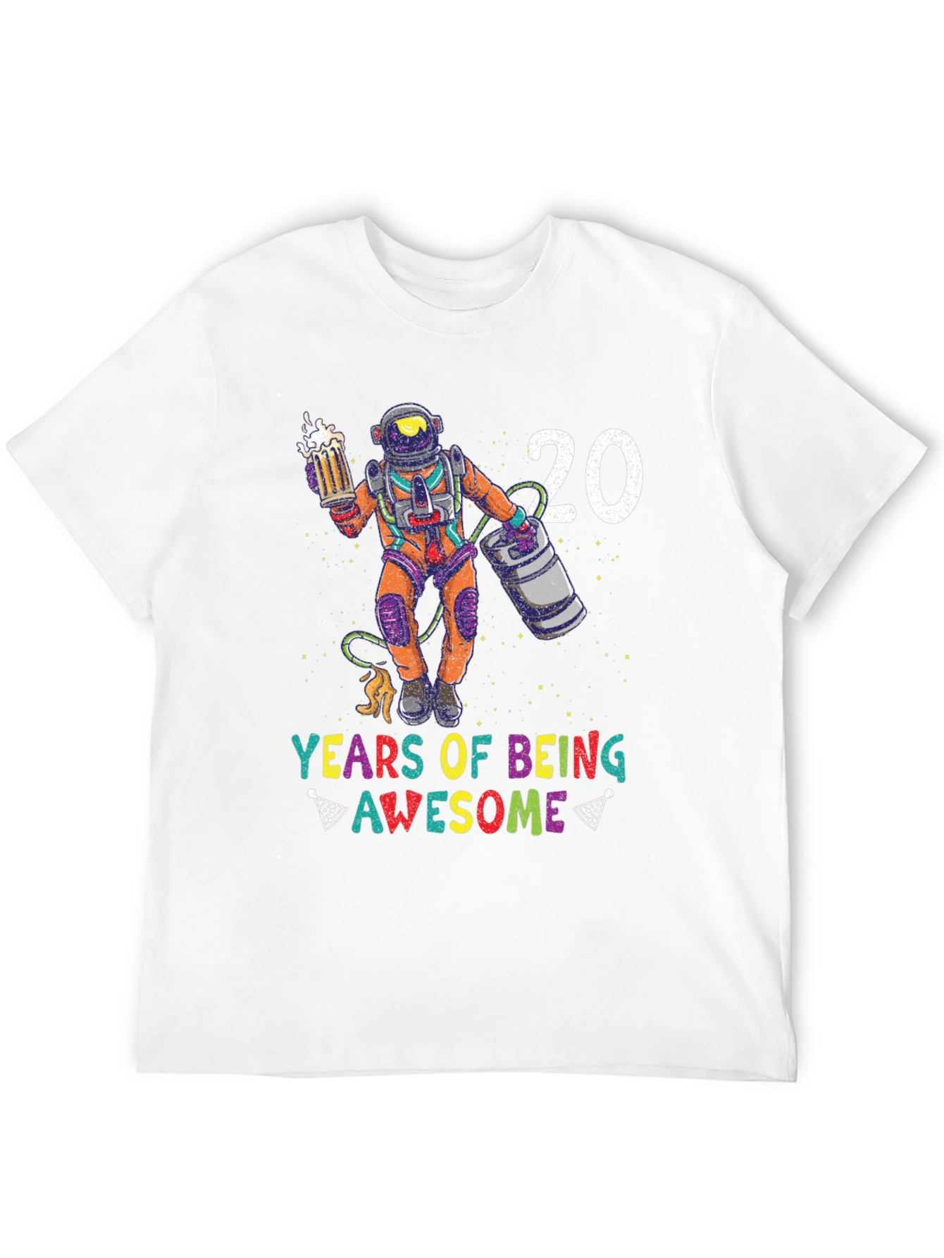 20 Years of Being Awesome Astronaut T-Shirt