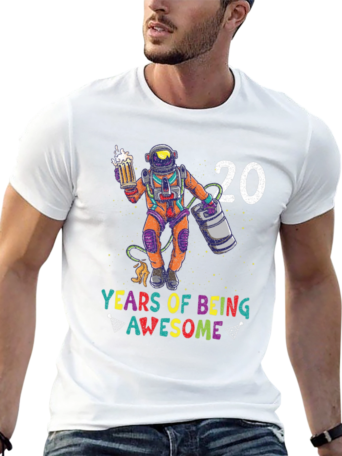 20 Years of Being Awesome Astronaut T-Shirt