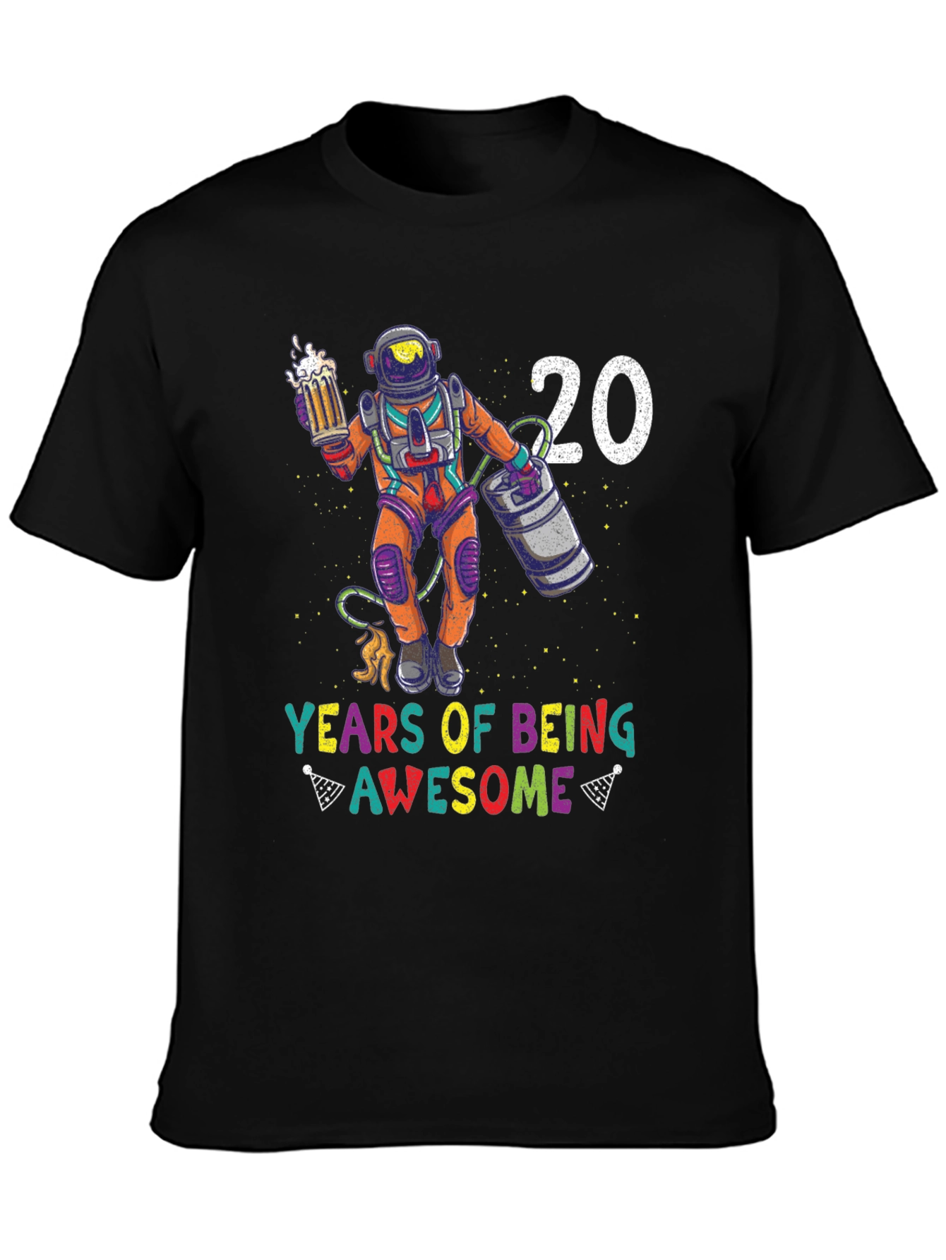 20 Years of Being Awesome Astronaut T-Shirt