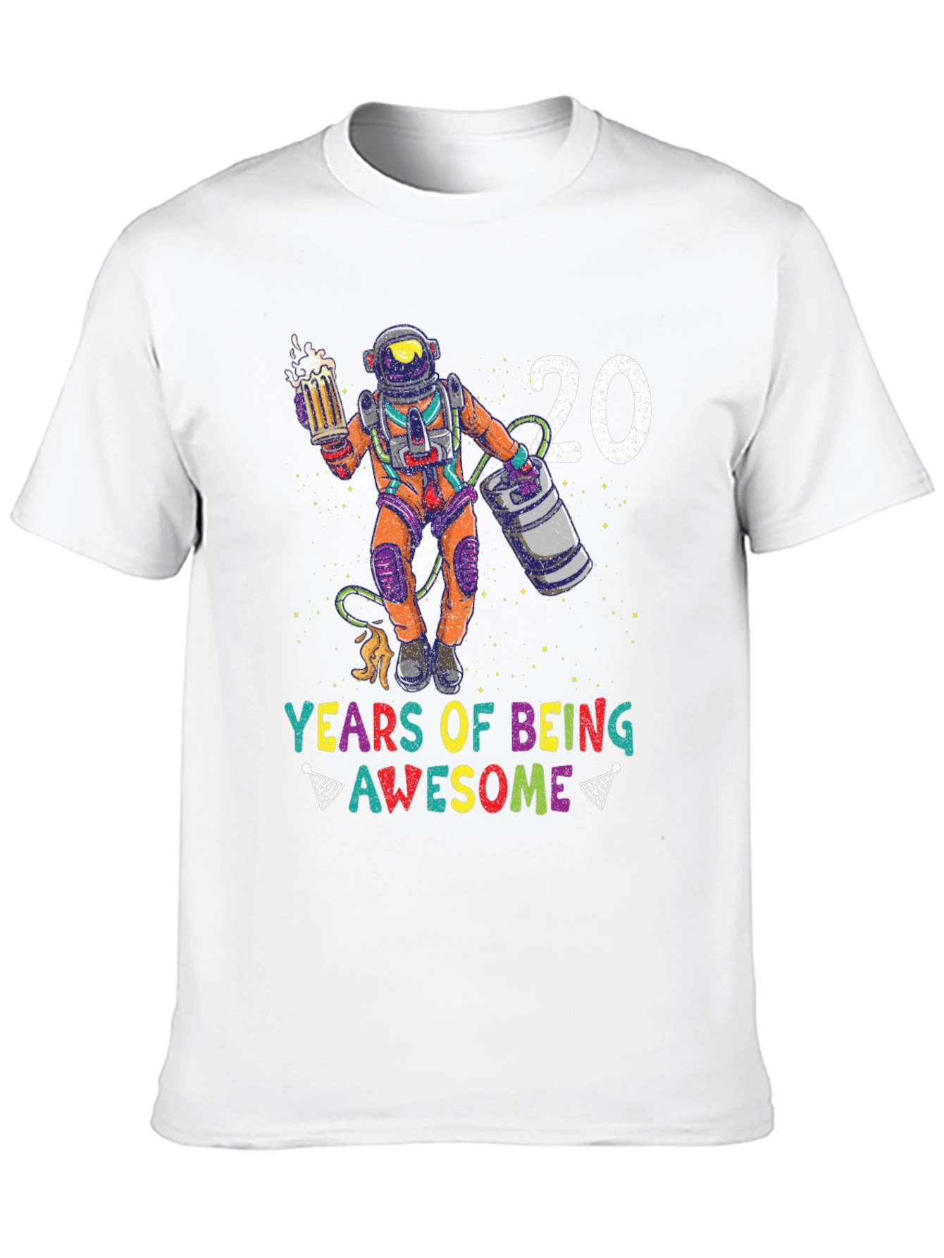 20 Years of Being Awesome Astronaut T-Shirt