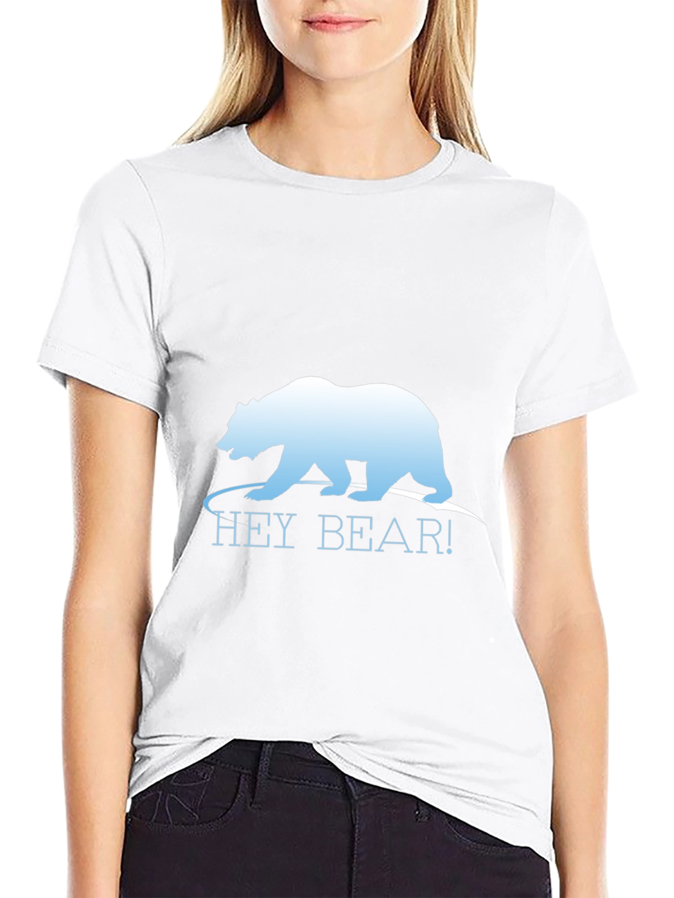 Hey Bear! Graphic T-Shirt - Soft Cotton Crew Neck