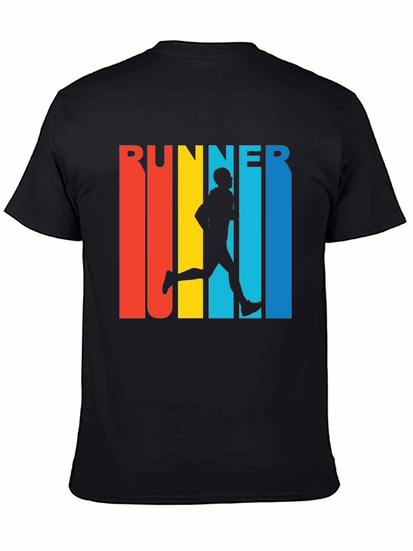 Retro Runner Graphic Tee - Black
