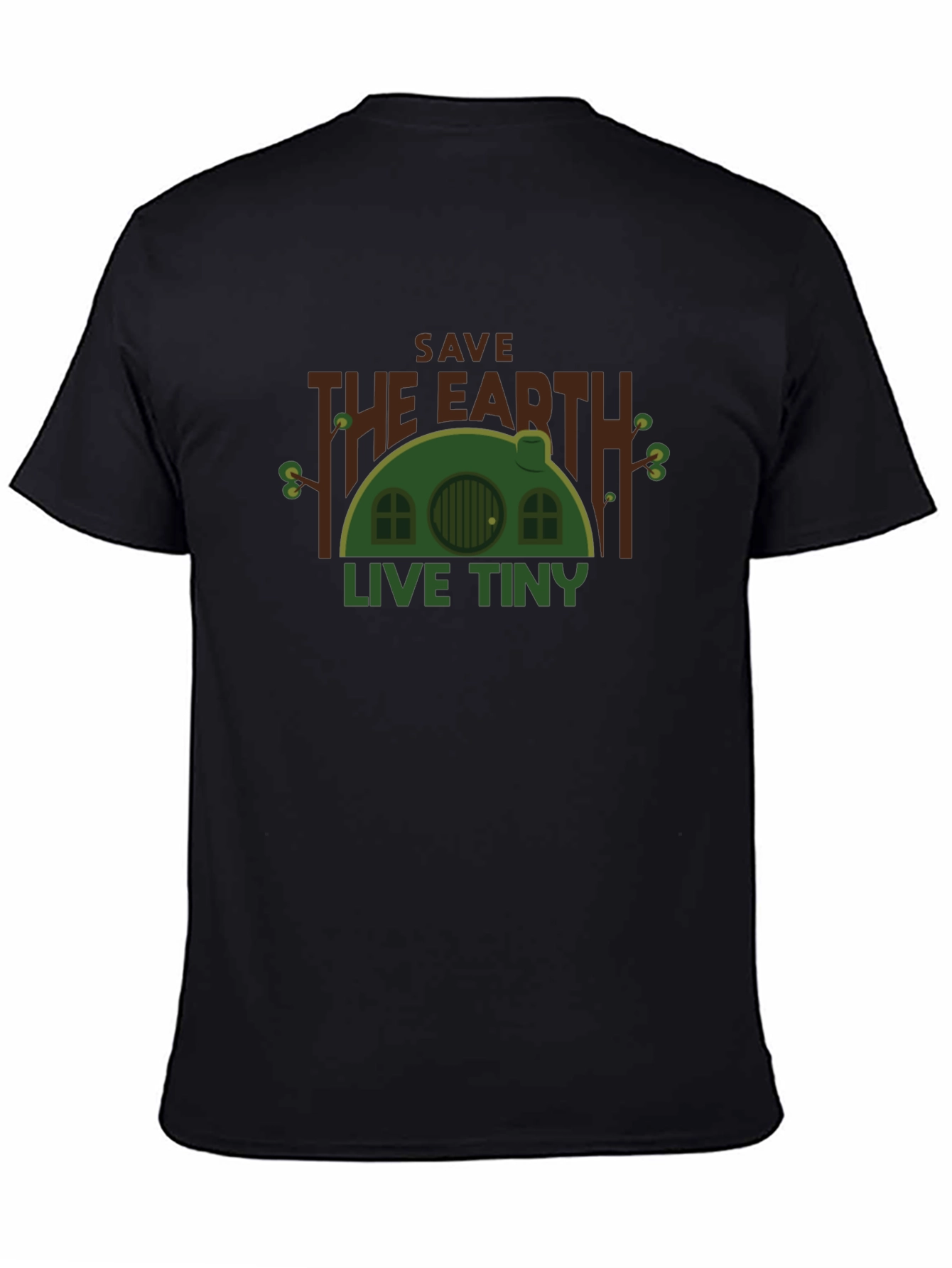 Save the Earth Live Tiny Black T-Shirt
