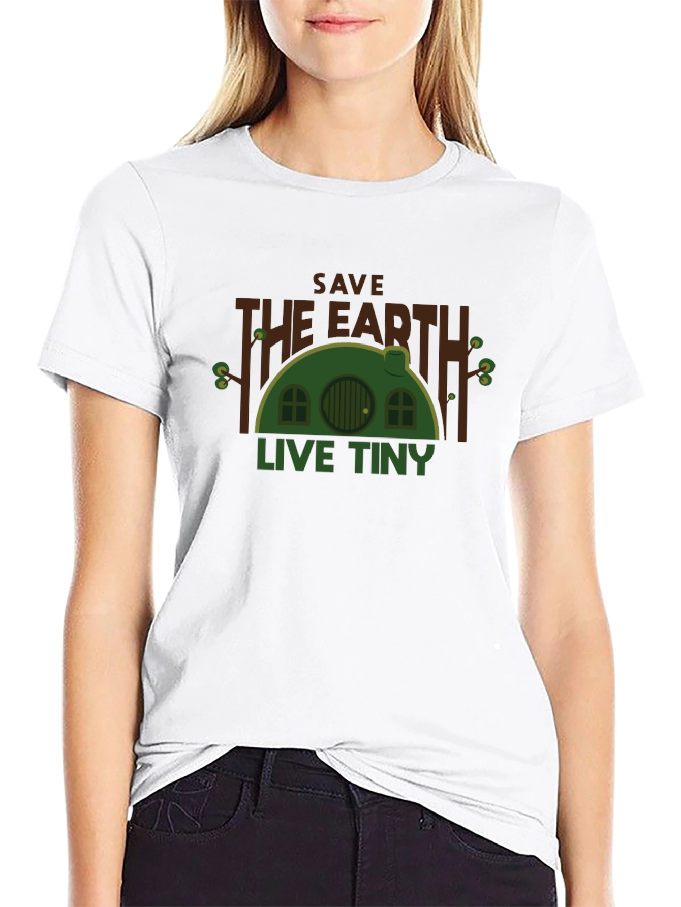 Save the Earth Live Tiny Black T-Shirt