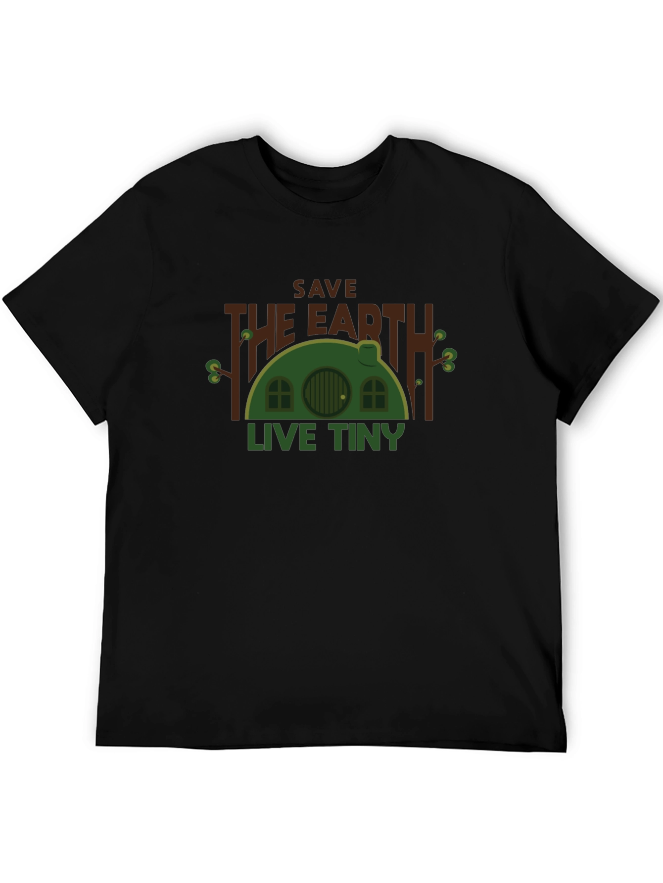 Save the Earth Live Tiny Black T-Shirt