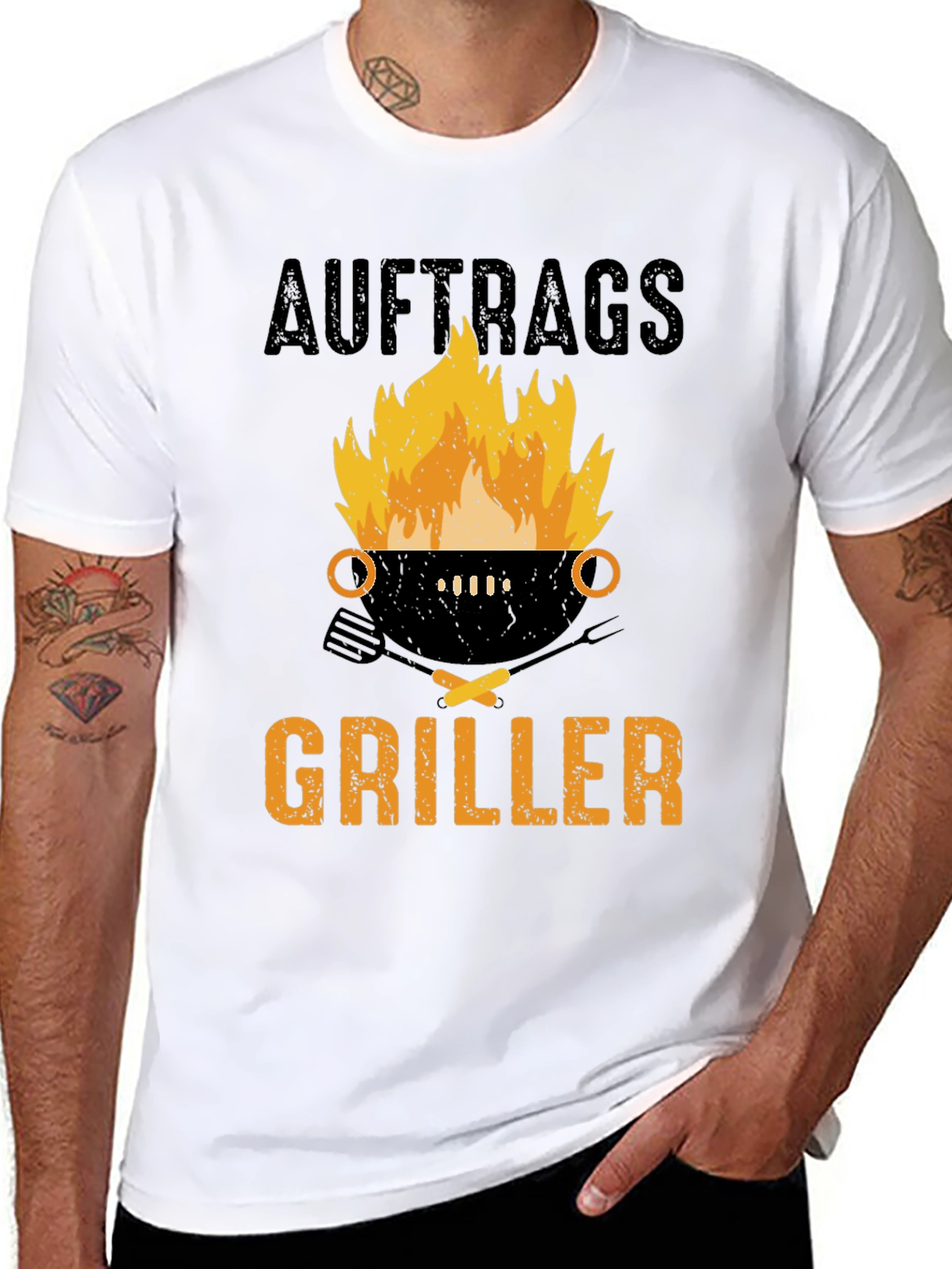 Auftrags Griller T-Shirt - BBQ Grill Master Tee