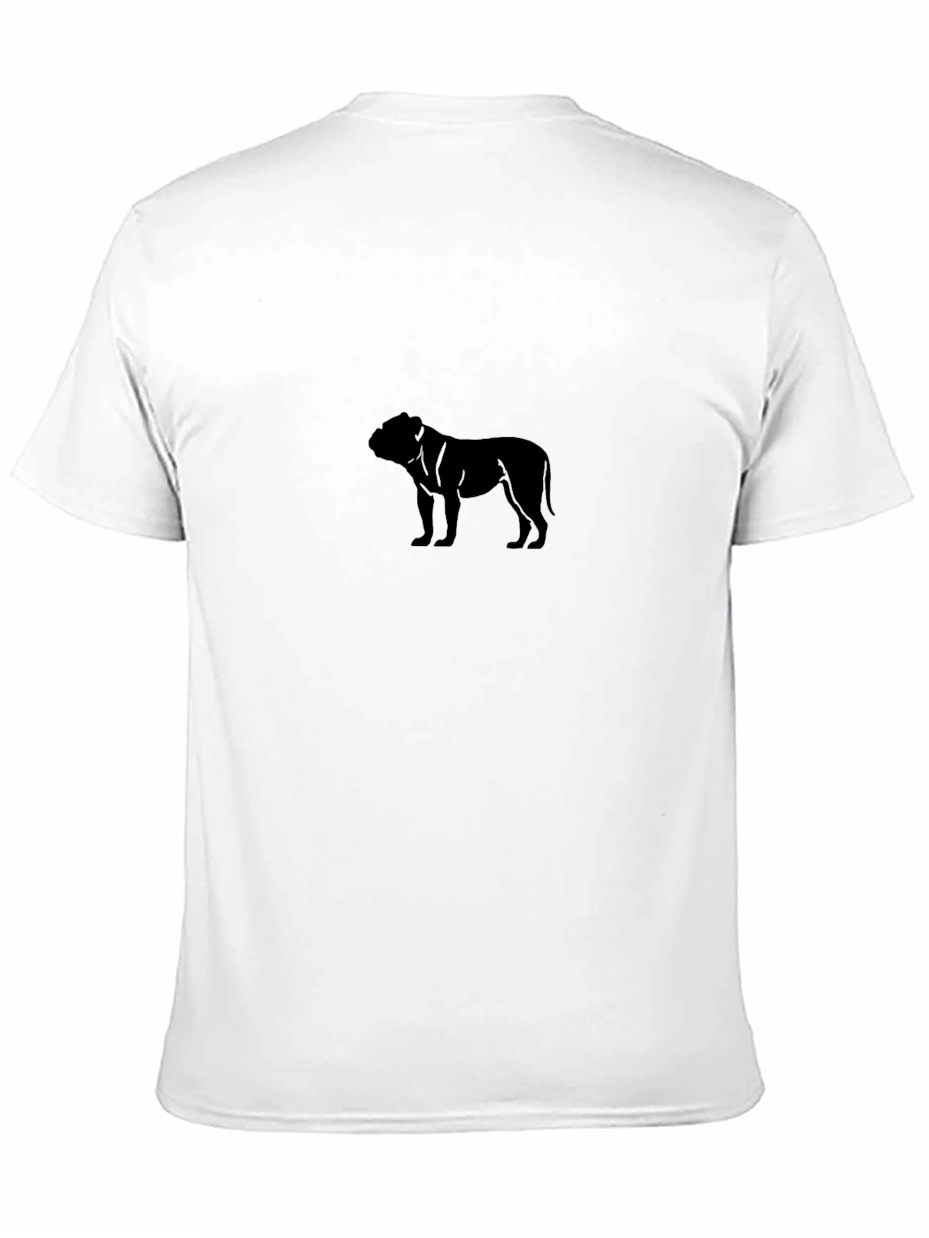 Mens Black Bulldog Graphic Tee - Casual Style