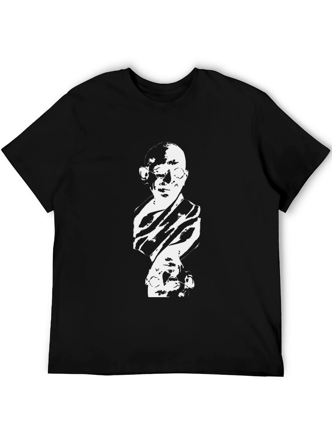 Gandhi Graphic Print Black T-Shirt