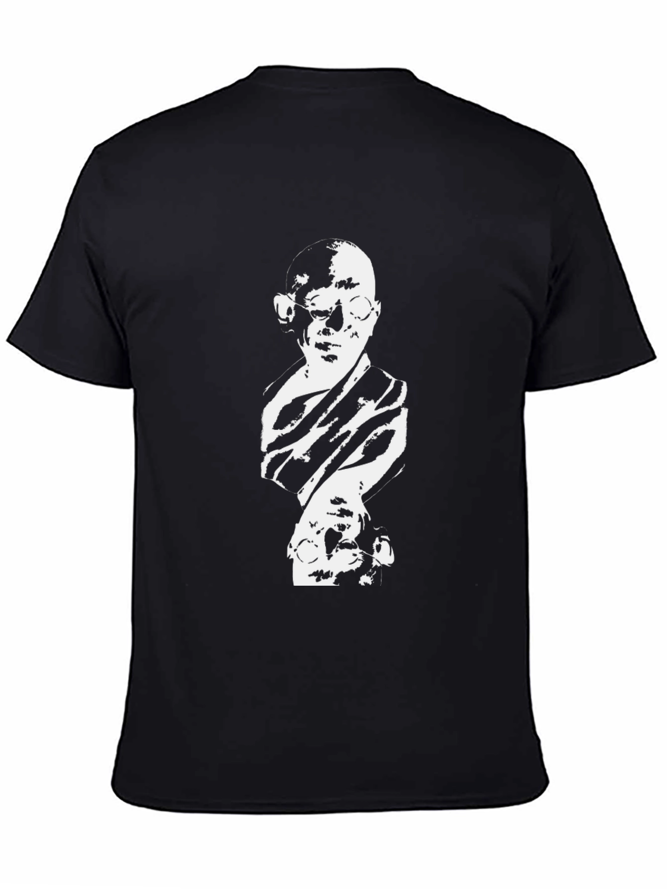 Gandhi Graphic Print Black T-Shirt
