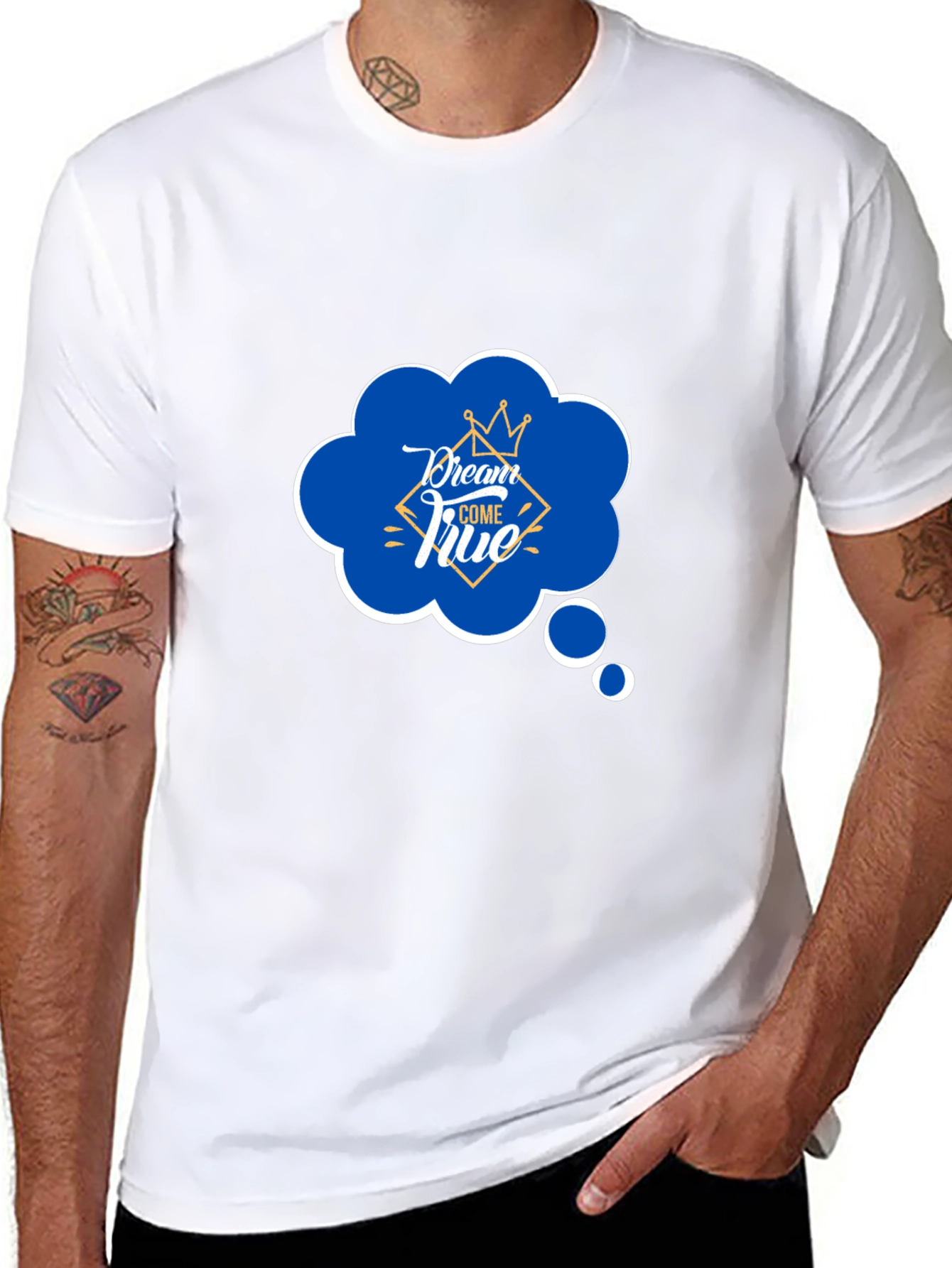 Dream Come True Graphic Black T-Shirt