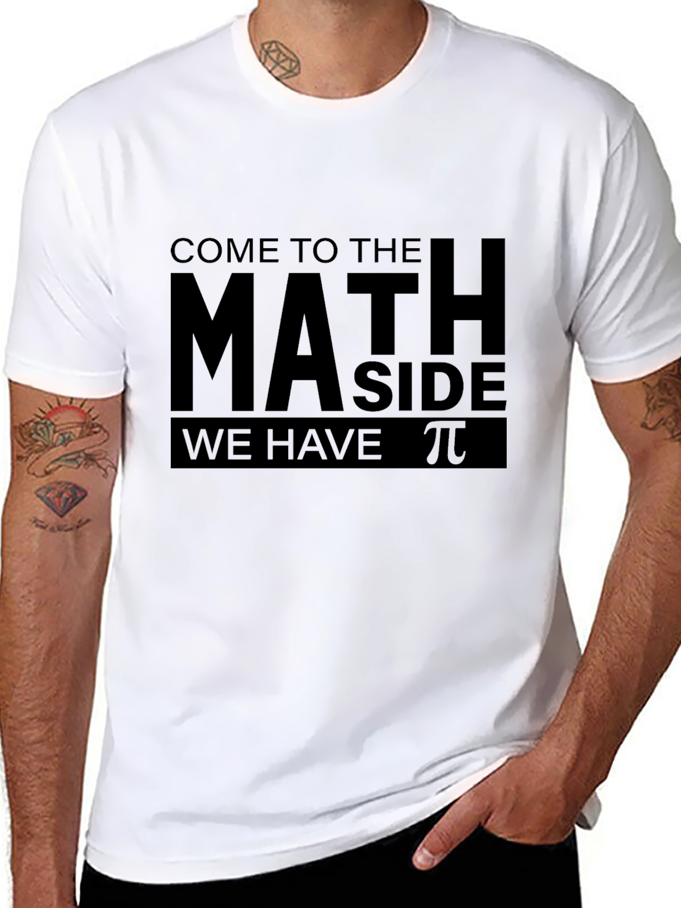 Math Side T-Shirt - Funny Pi Geek Tee