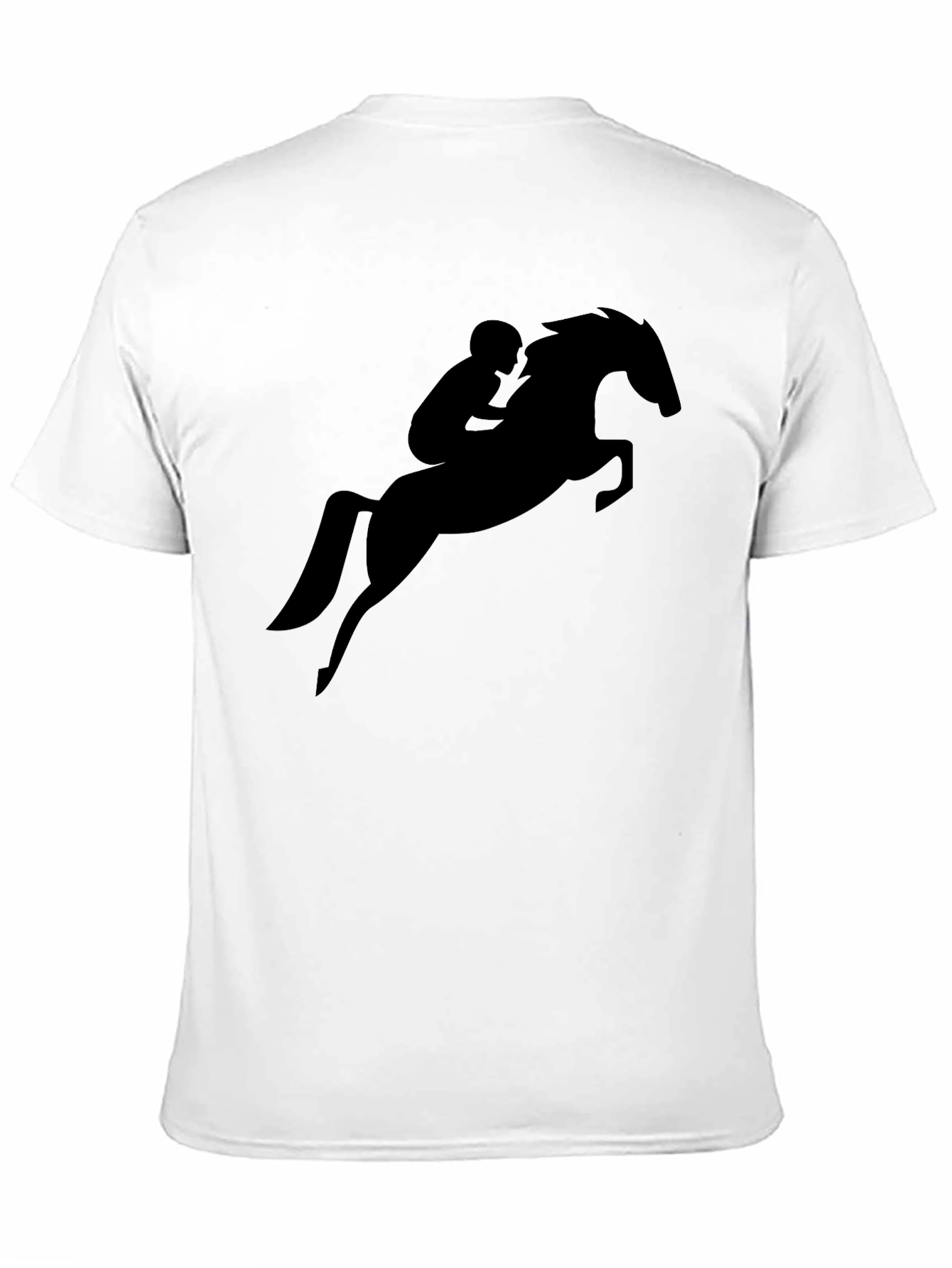 Equestrian Rider T-Shirt - Black Horse Graphic Tee