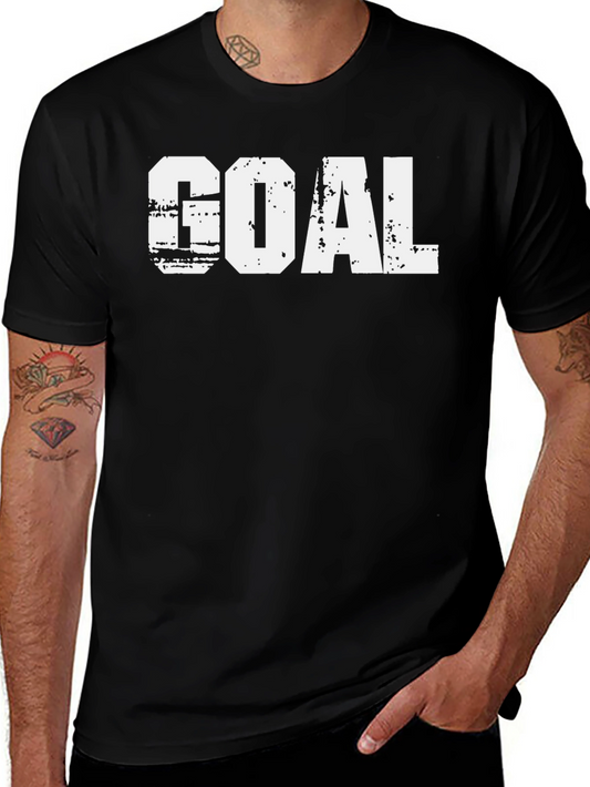 Goal Graphic T-Shirt - Short Sleeve Crew Neck Tee