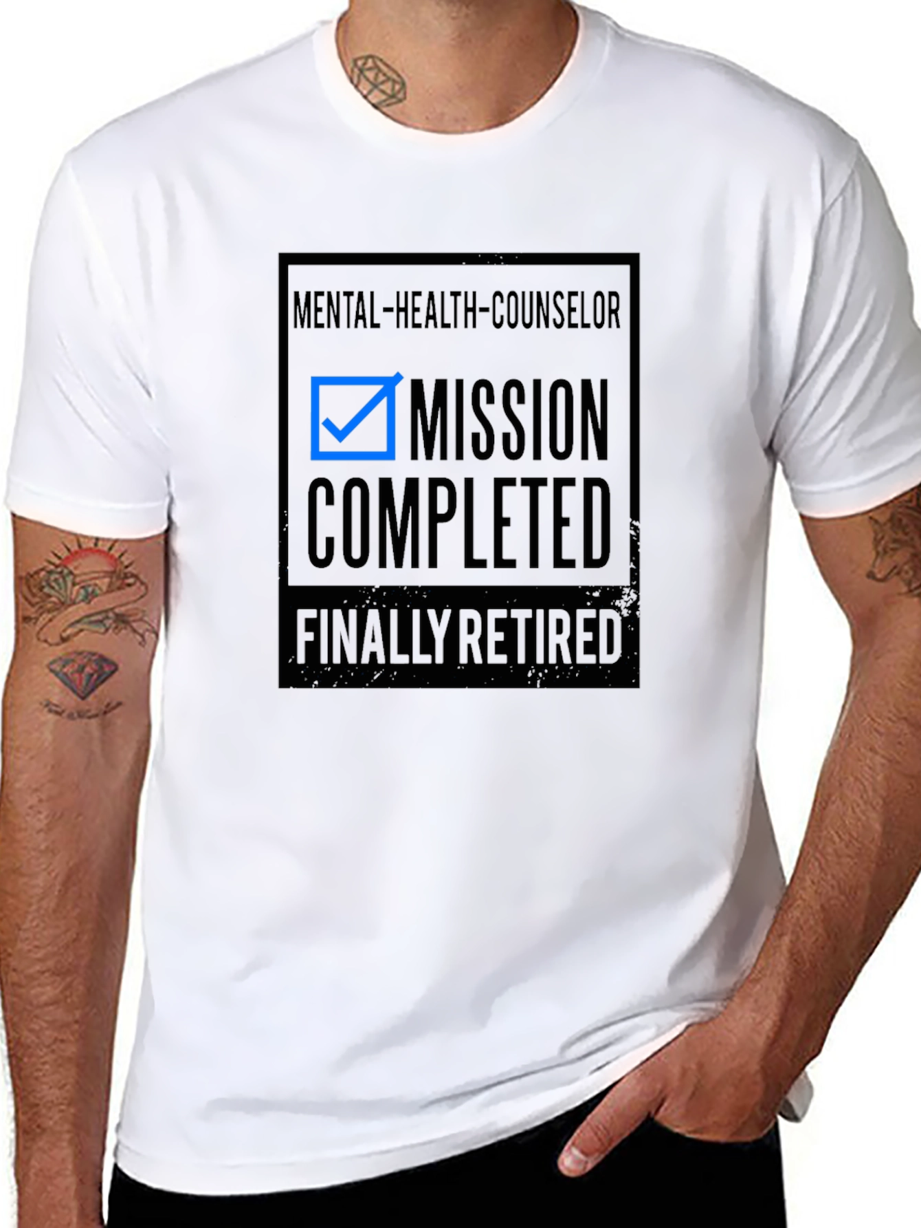 Mental Health Counselor: Mission Completed Retired T-Shirt