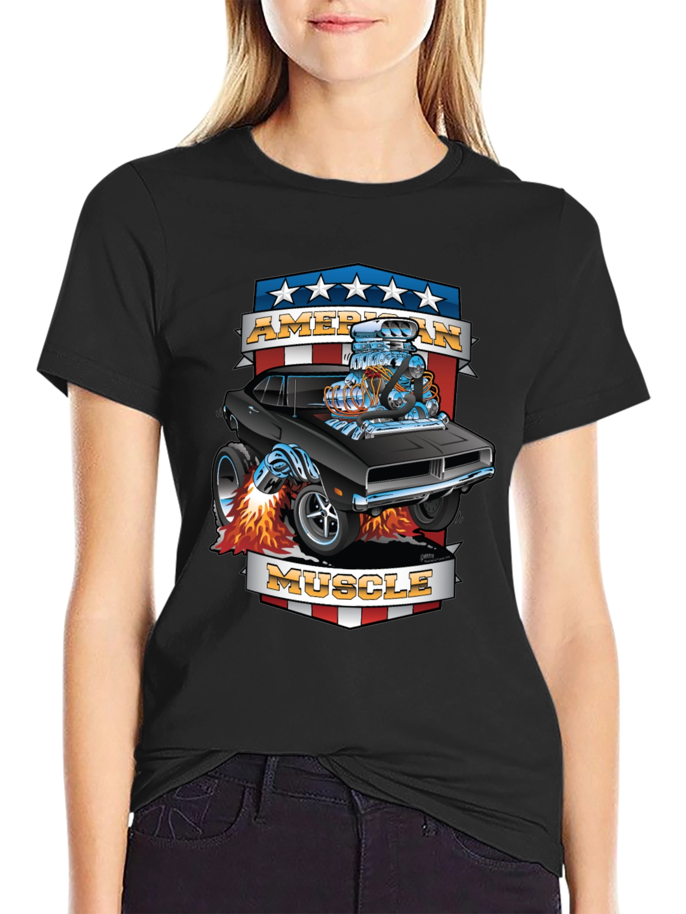 American Muscle Car Graphic T-Shirt