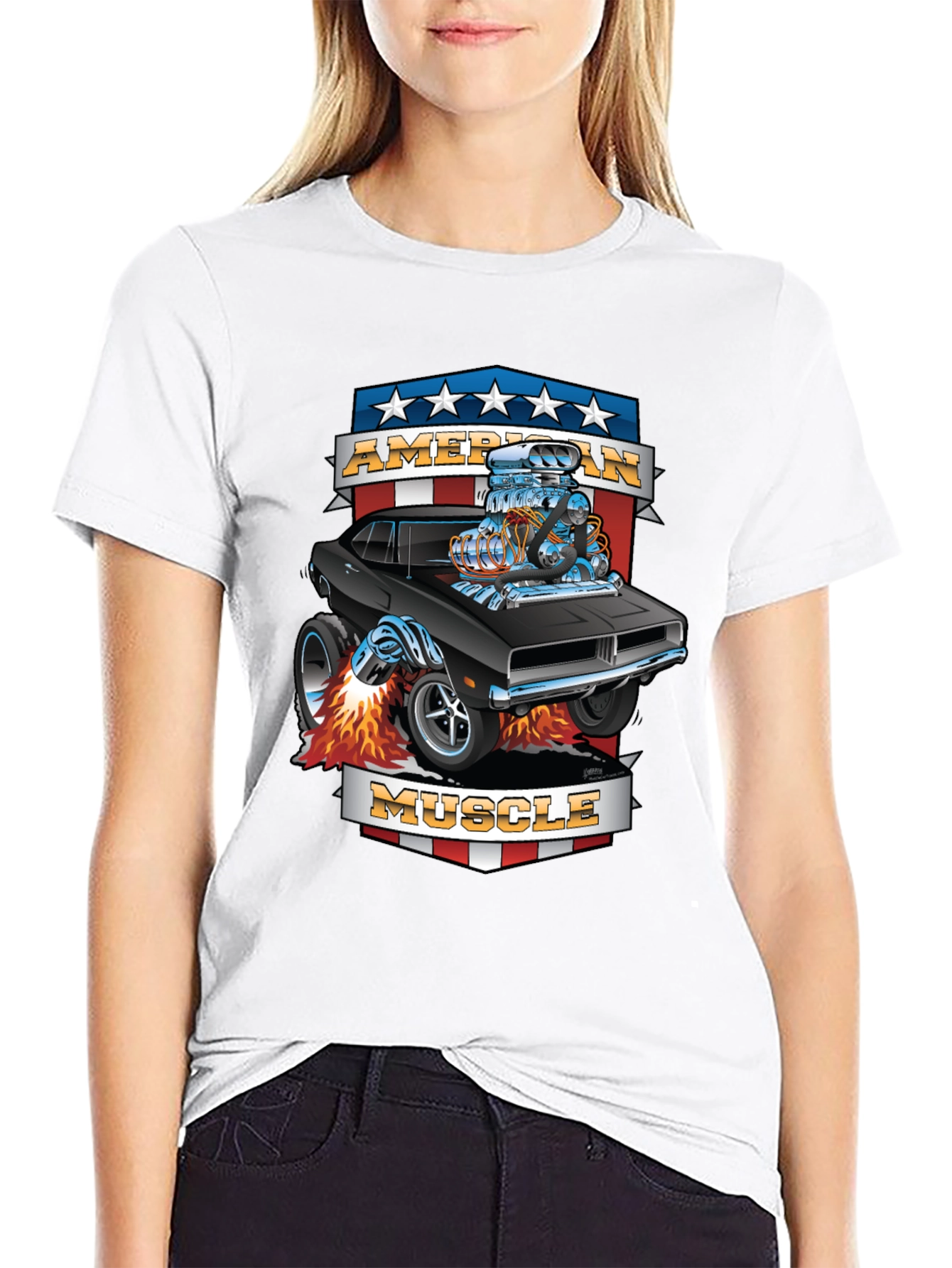 American Muscle Car Graphic T-Shirt
