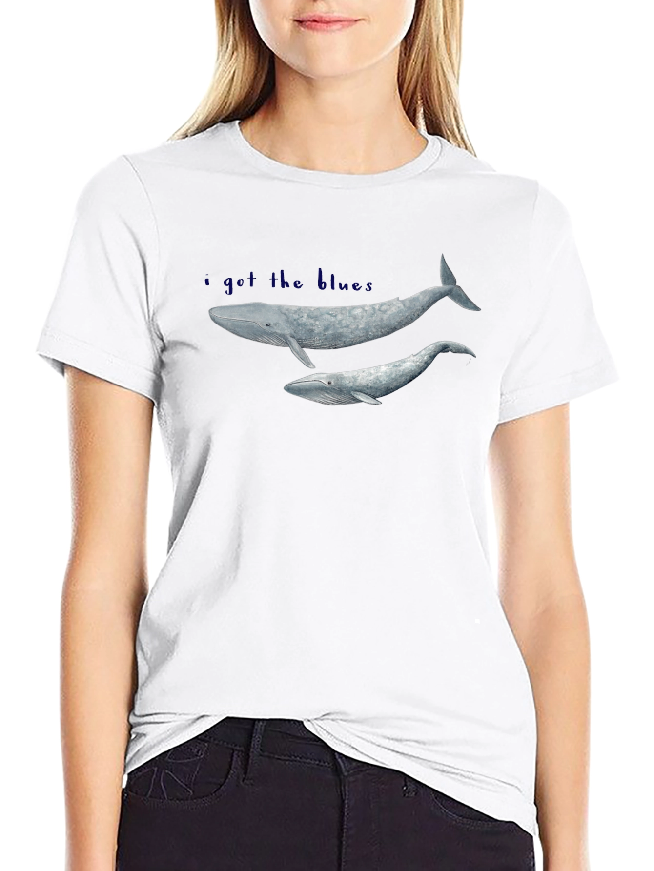 Whale Graphic Print T-Shirt