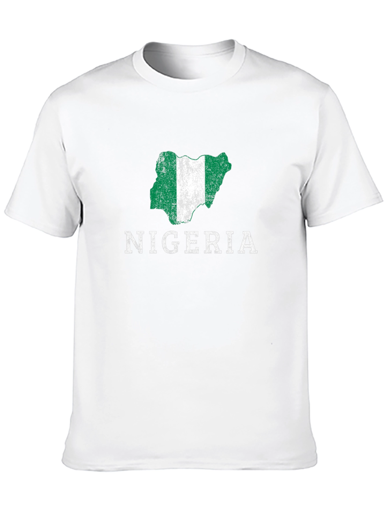 Nigeria Map Flag Graphic T-Shirt