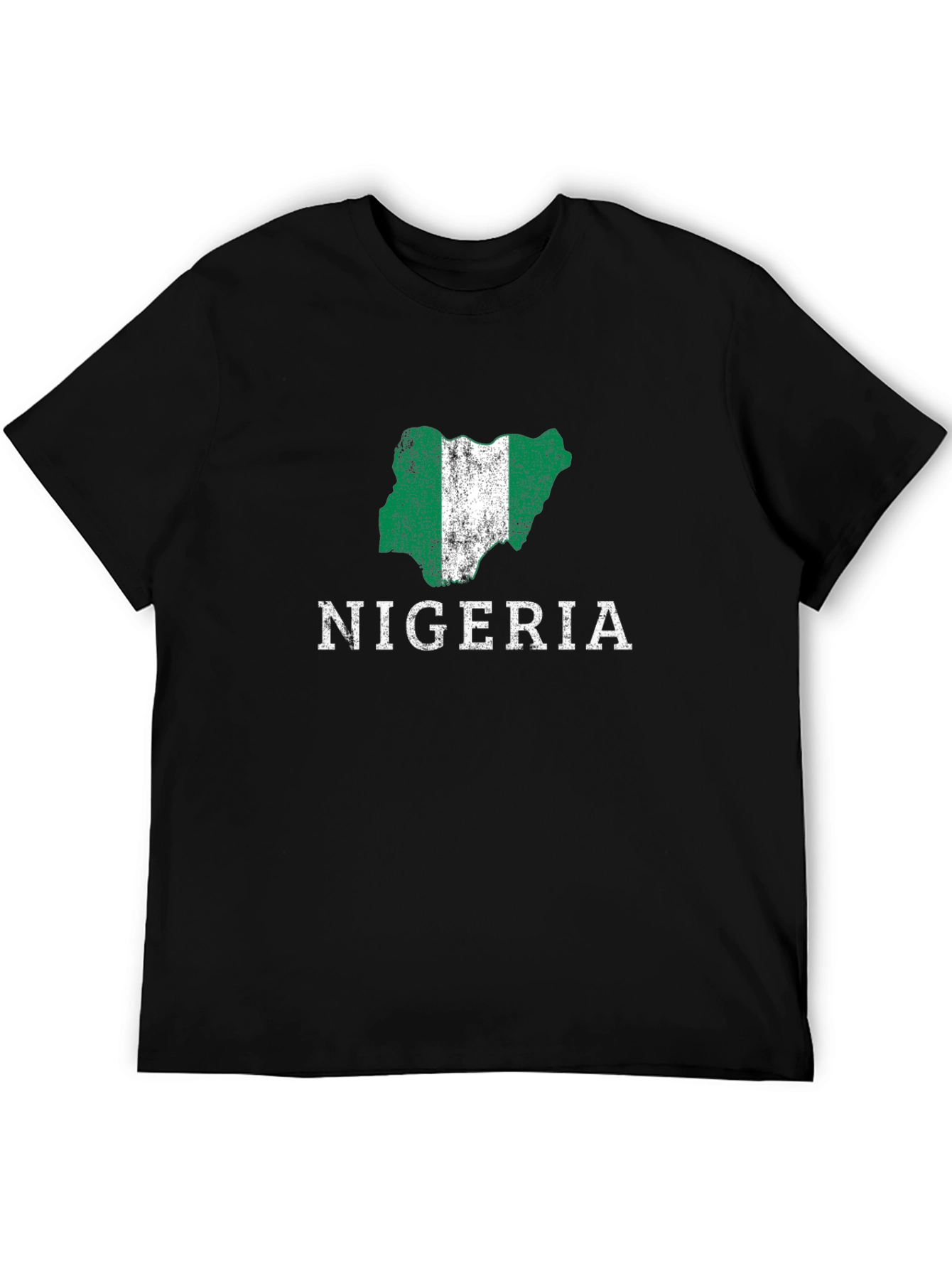 Nigeria Map Flag Graphic T-Shirt