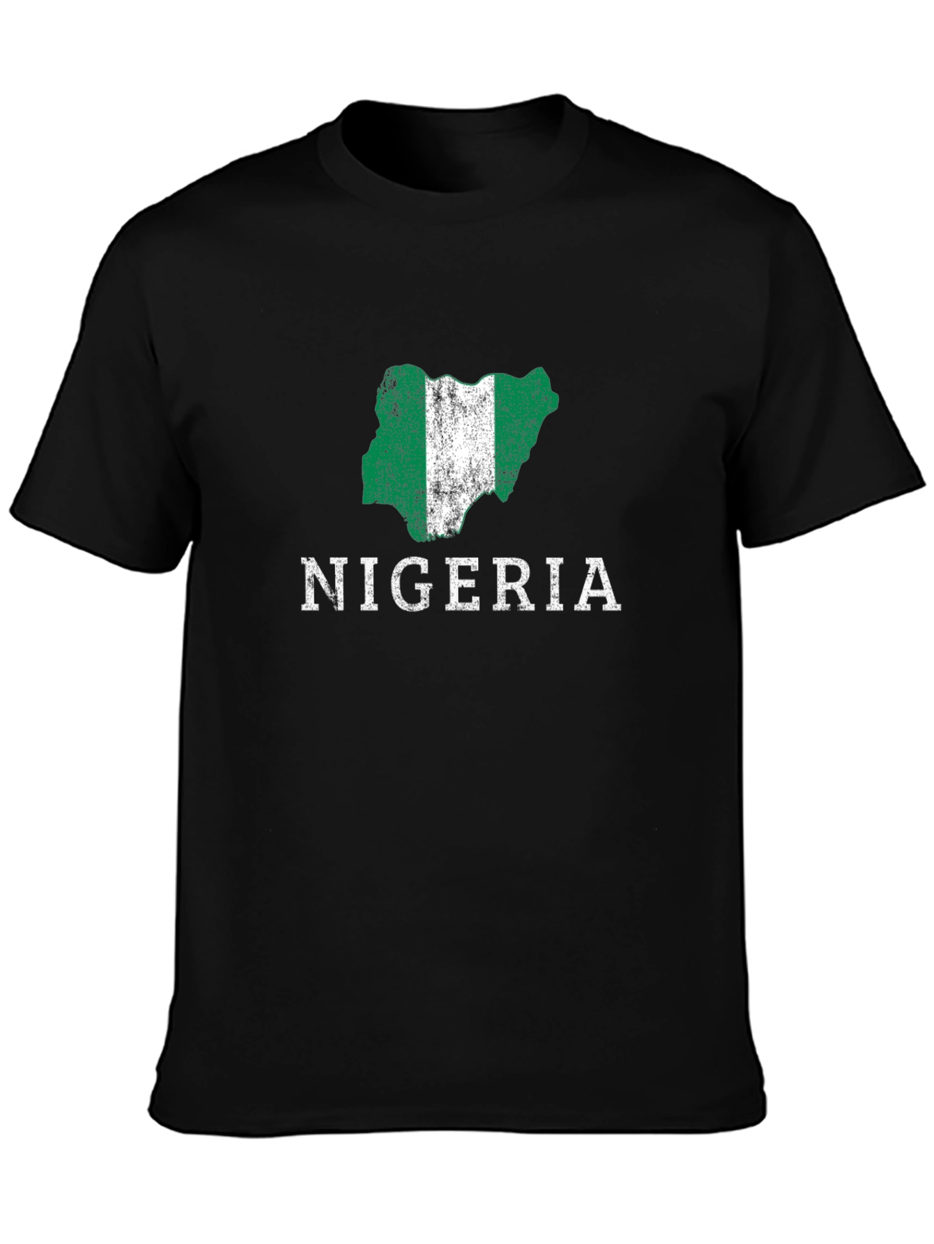 Nigeria Map Flag Graphic T-Shirt