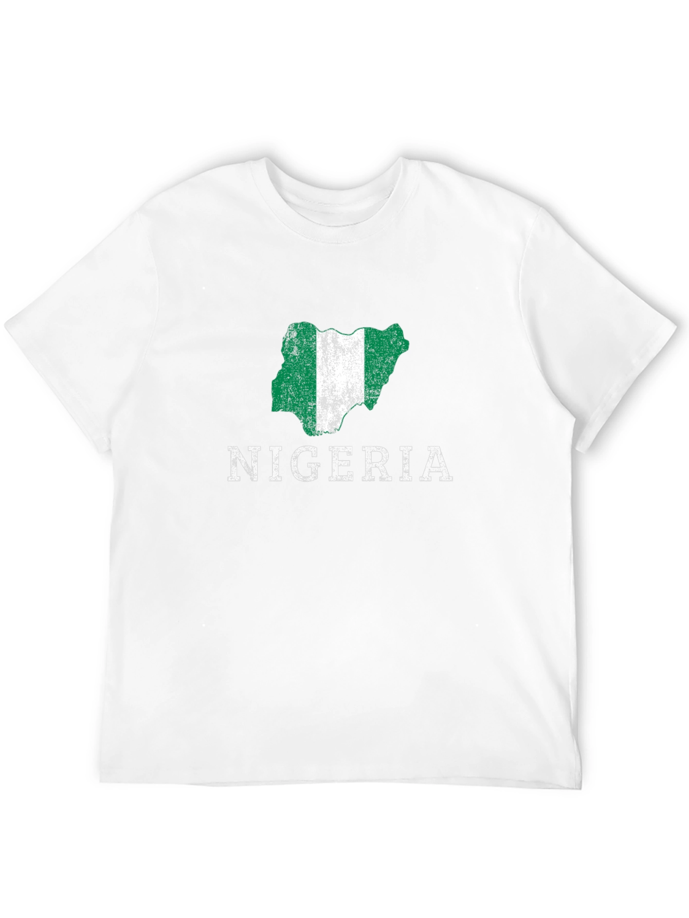 Nigeria Map Flag Graphic T-Shirt