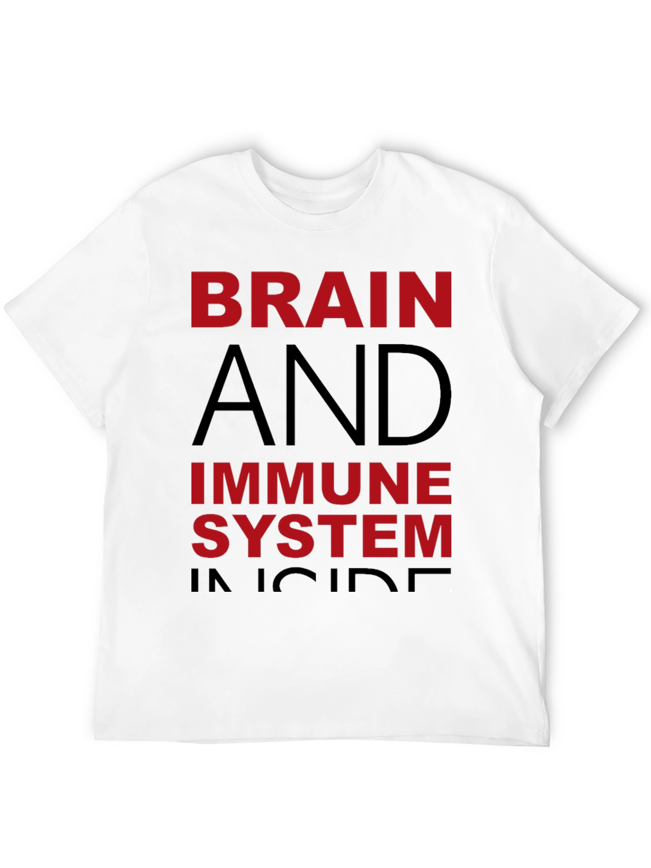 Brain & Immune System Inside Black Graphic Tee