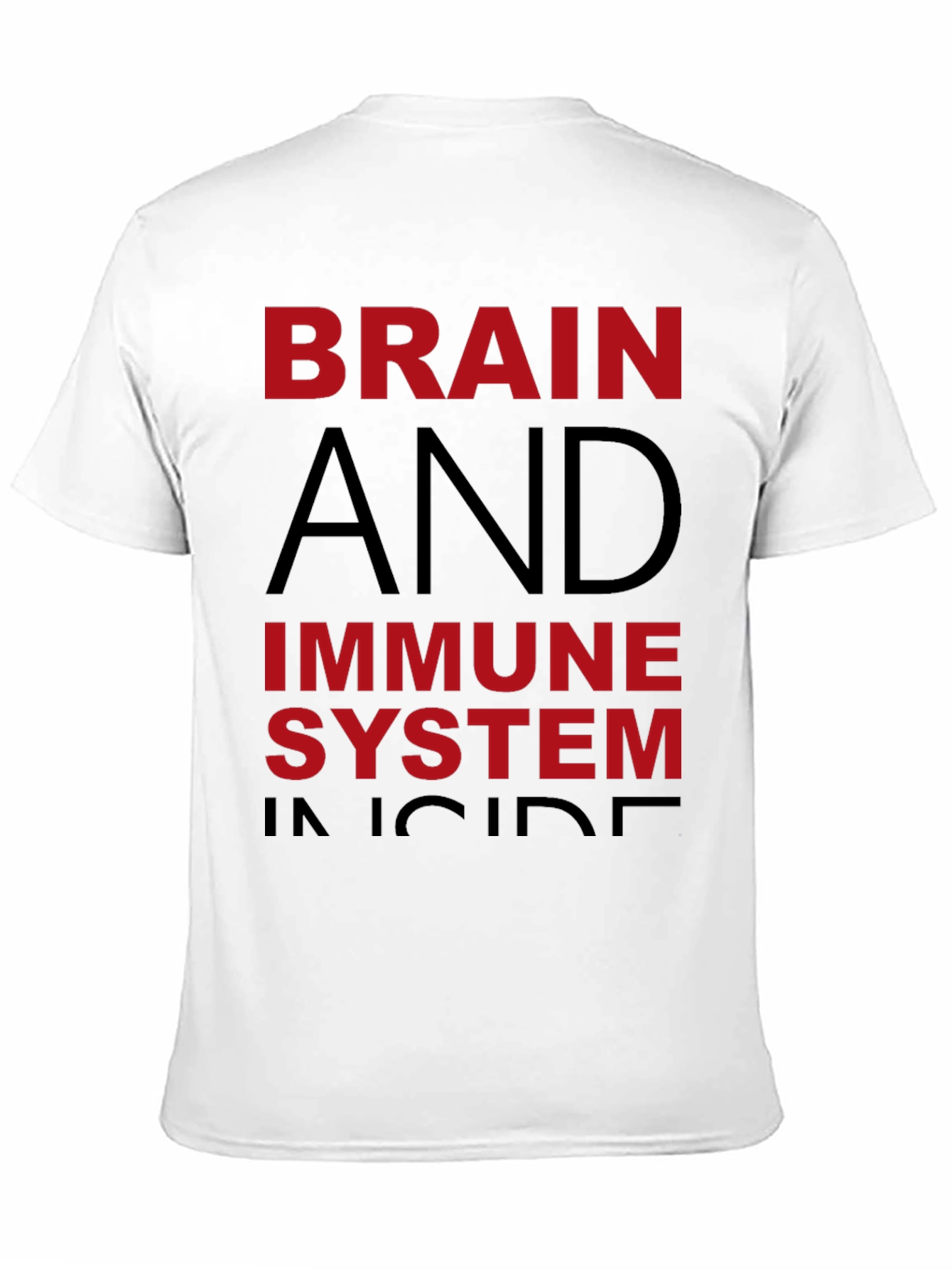 Brain & Immune System Inside Black Graphic Tee