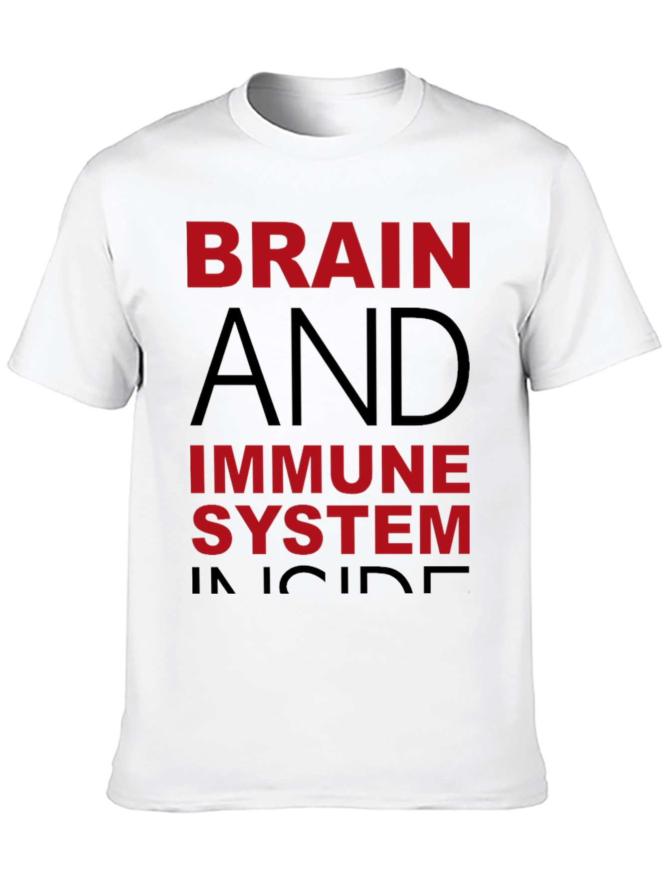 Brain & Immune System Inside Black Graphic Tee