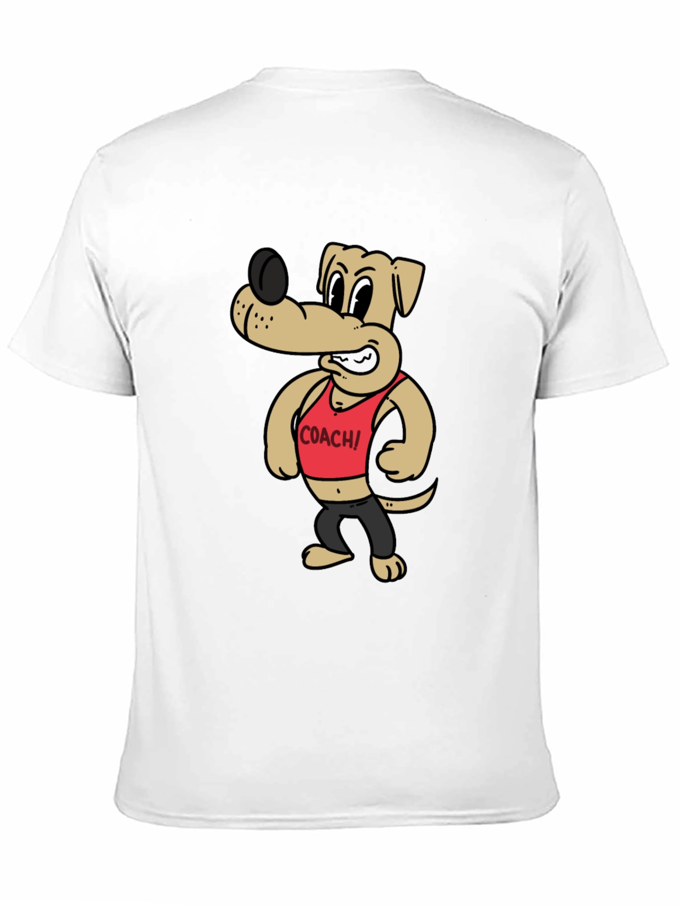 Cartoon Dog Coach Graphic Tee