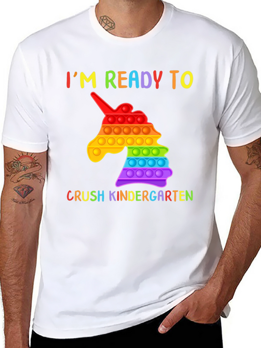 Ready to Crush Kindergarten Unicorn Pop T-Shirt