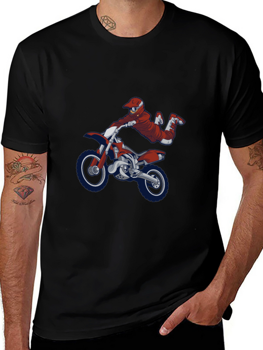 Motocross Rider Graphic T-Shirt - Cool Motorbike Tee
