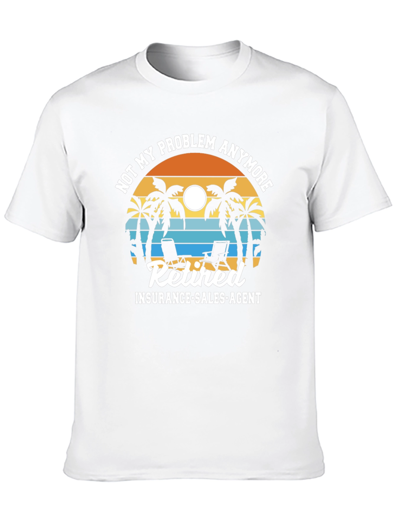 Retired Insurance Agent T-Shirt - Beach Design