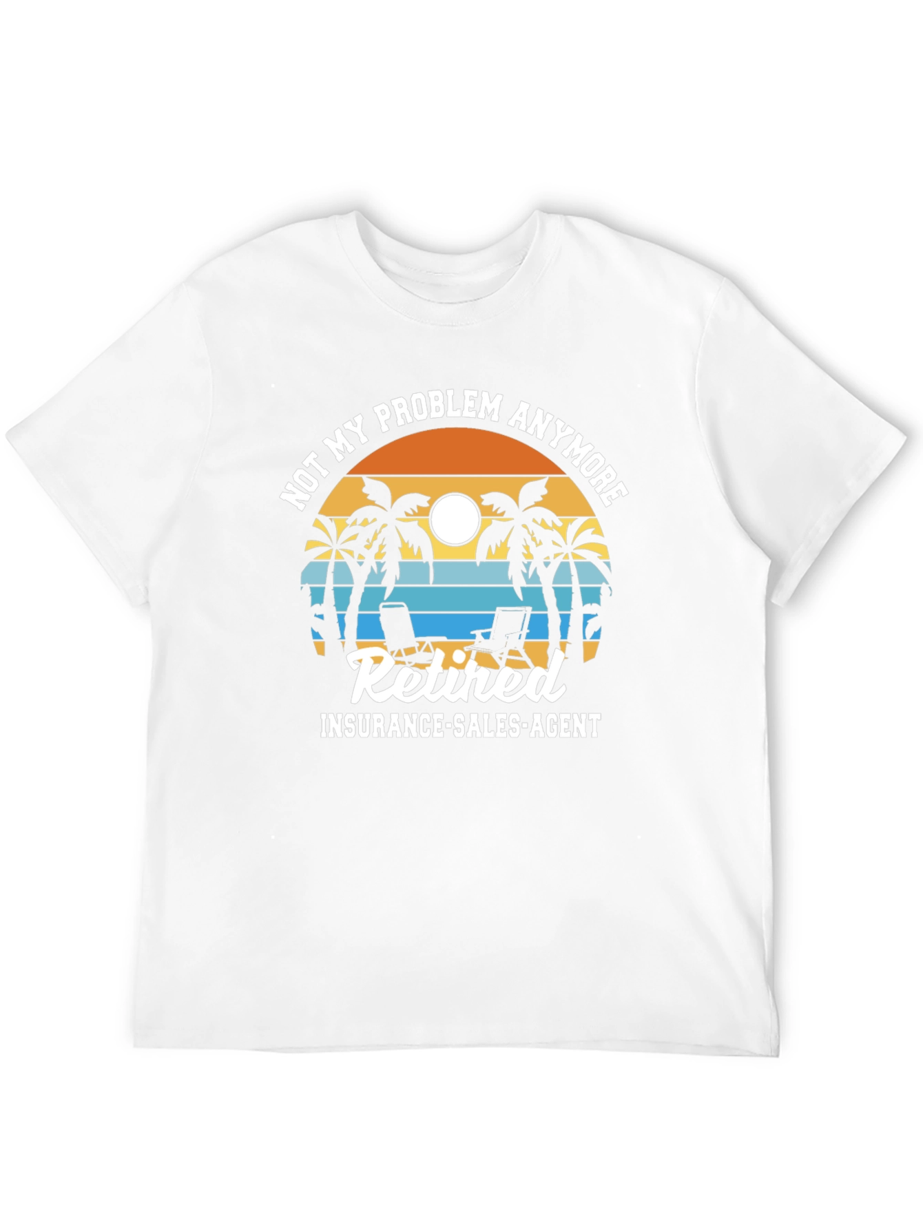 Retired Insurance Agent T-Shirt - Beach Design