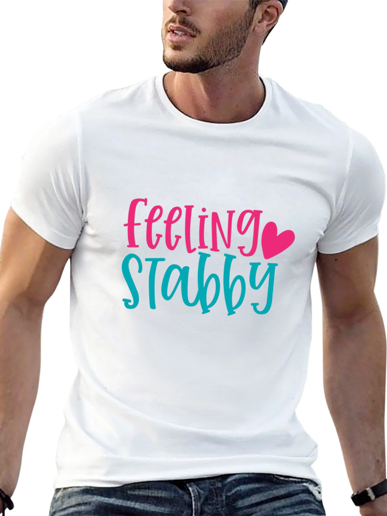 Feeling Stabby Graphic Tee -  Humorous T-Shirt
