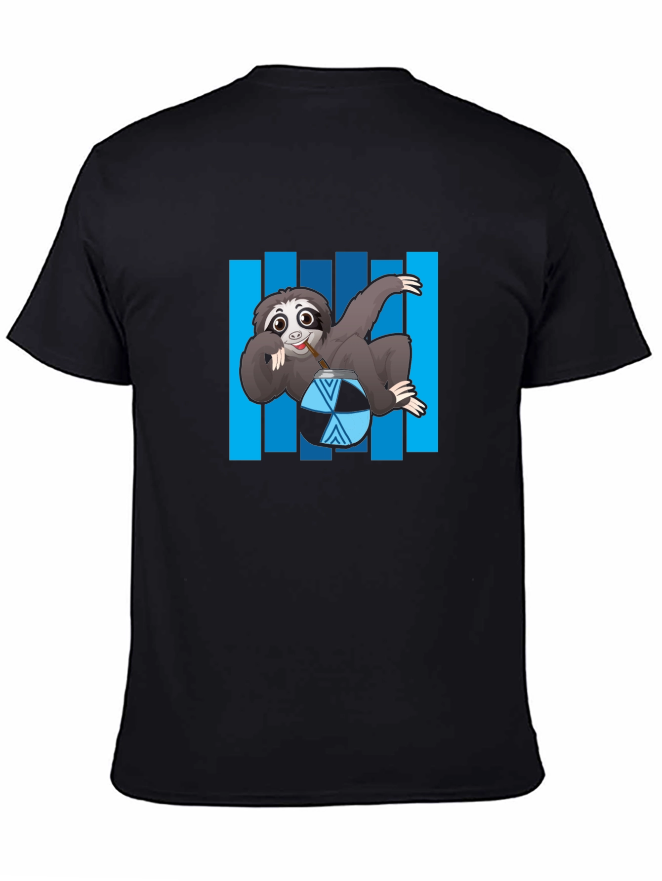 Sloth Sipping Mate T-Shirt - Relaxed Style
