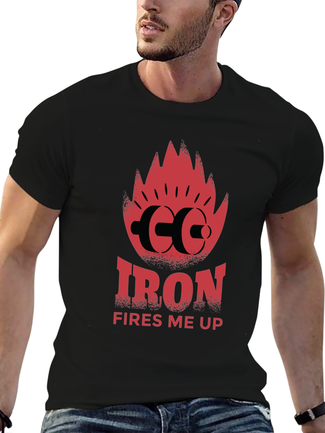 Iron Fires Me Up Graphic T-Shirt