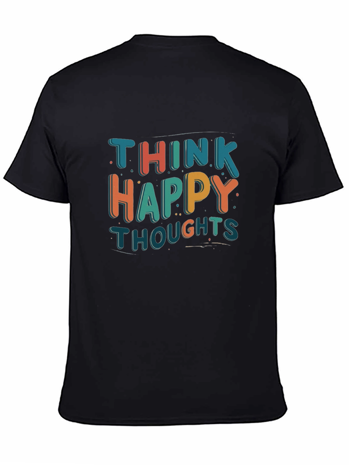 Think Happy Thoughts Graphic Tee - Positive Vibes