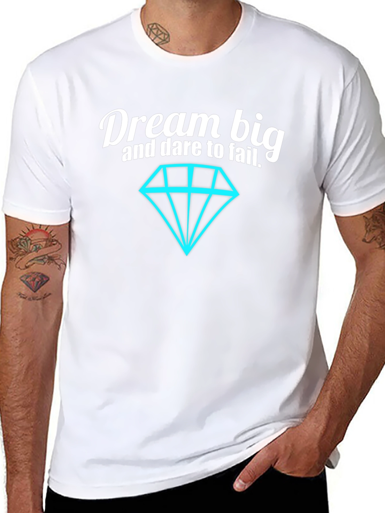 Dream Big Graphic Tee - Motivational Black T-Shirt