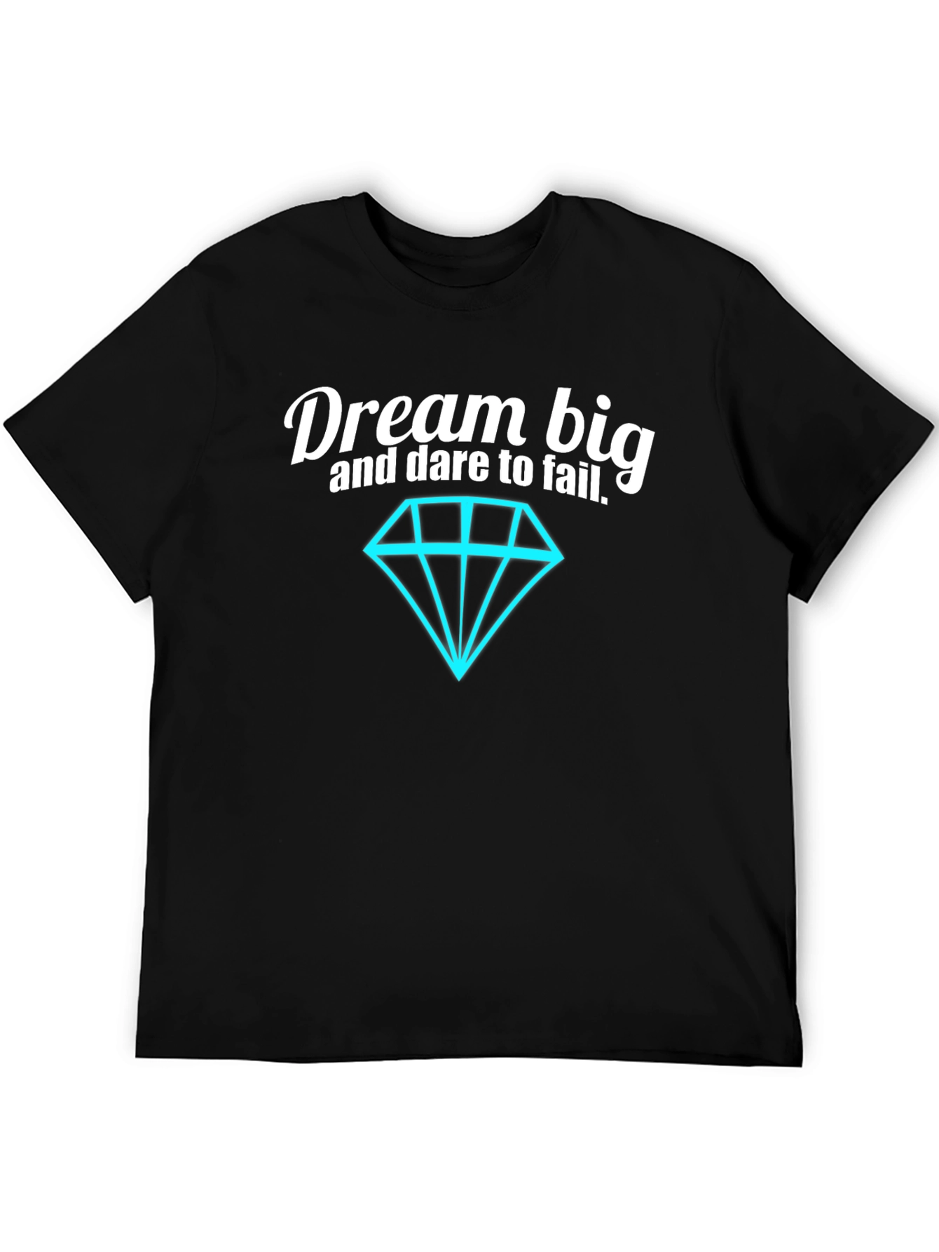Dream Big Graphic Tee - Motivational Black T-Shirt