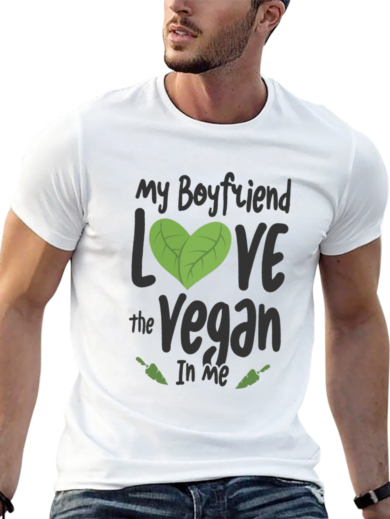 My Boyfriend Loves the Vegan in Me T-Shirt