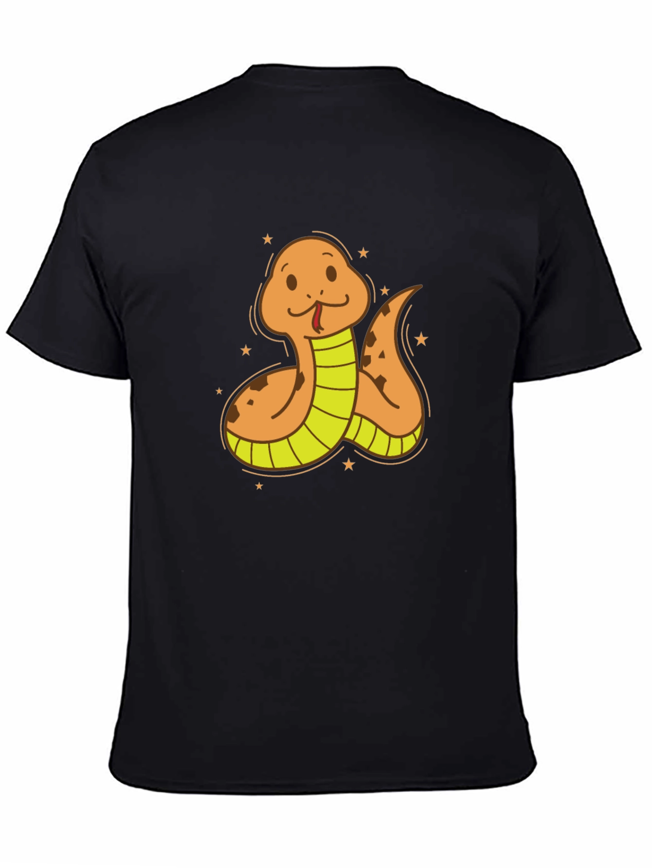 Cartoon Snake Graphic Tee - Soft Cotton Blend