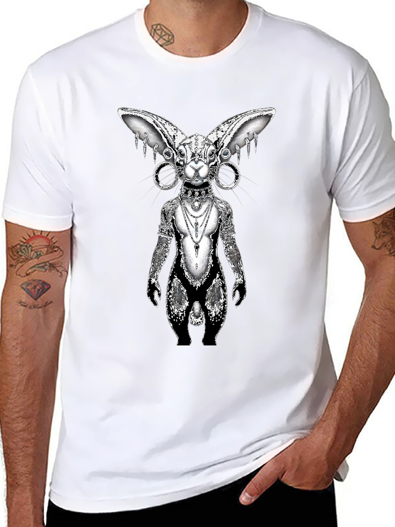 Sphynx Cat Art T-Shirt - Unique Graphic Tee
