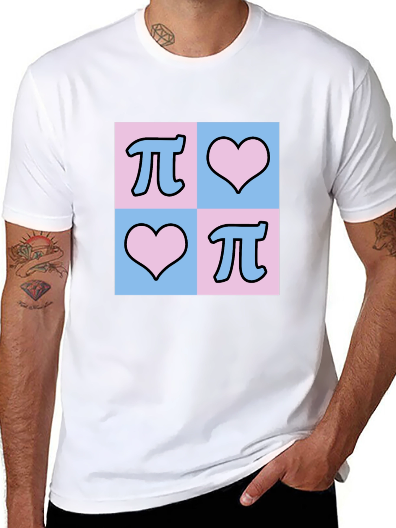 Math Pi Heart T-Shirt: Nerd Love Tee