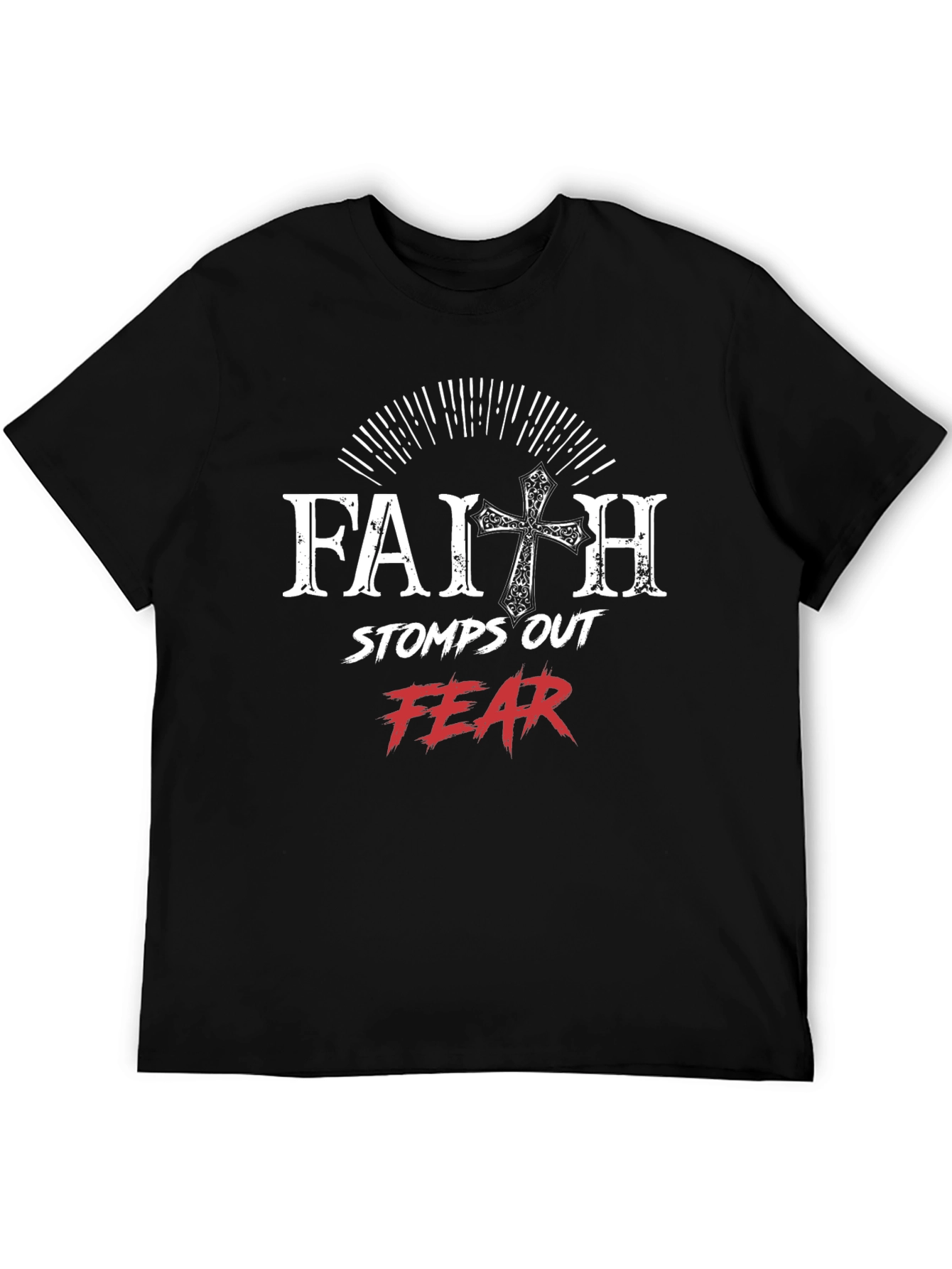 Faith Over Fear Graphic T-Shirt - Christian Apparel