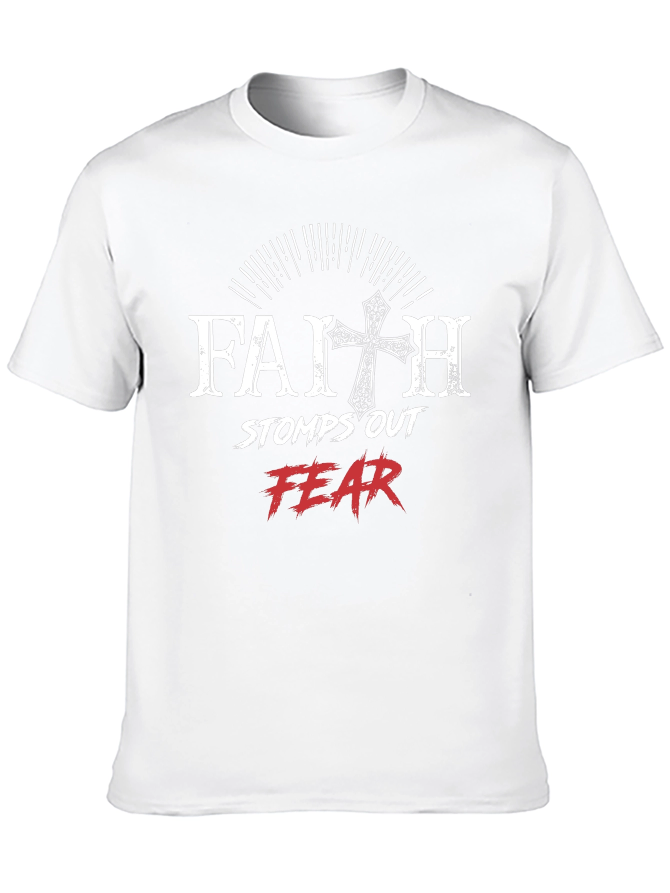 Faith Over Fear Graphic T-Shirt - Christian Apparel