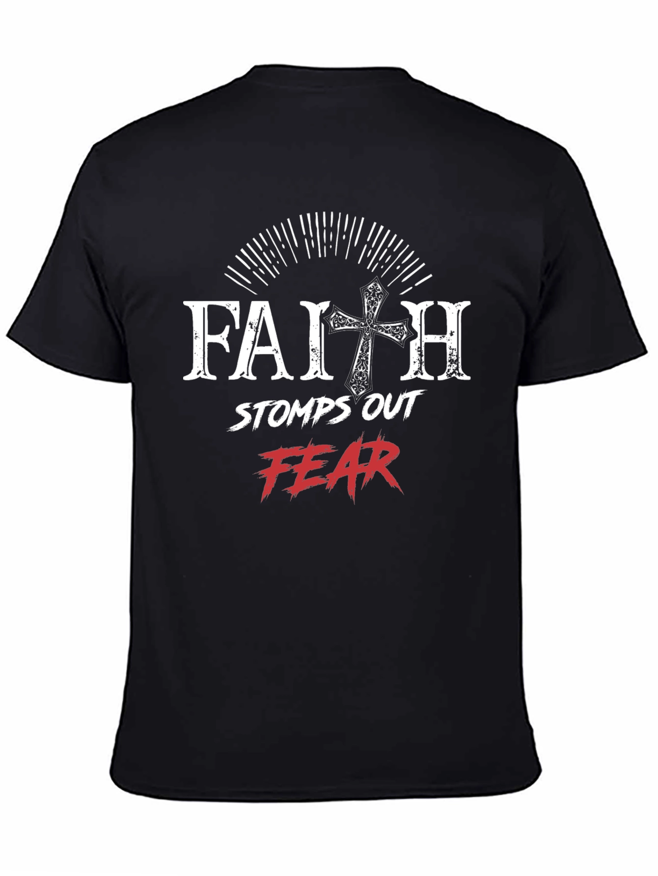 Faith Over Fear Graphic T-Shirt - Christian Apparel