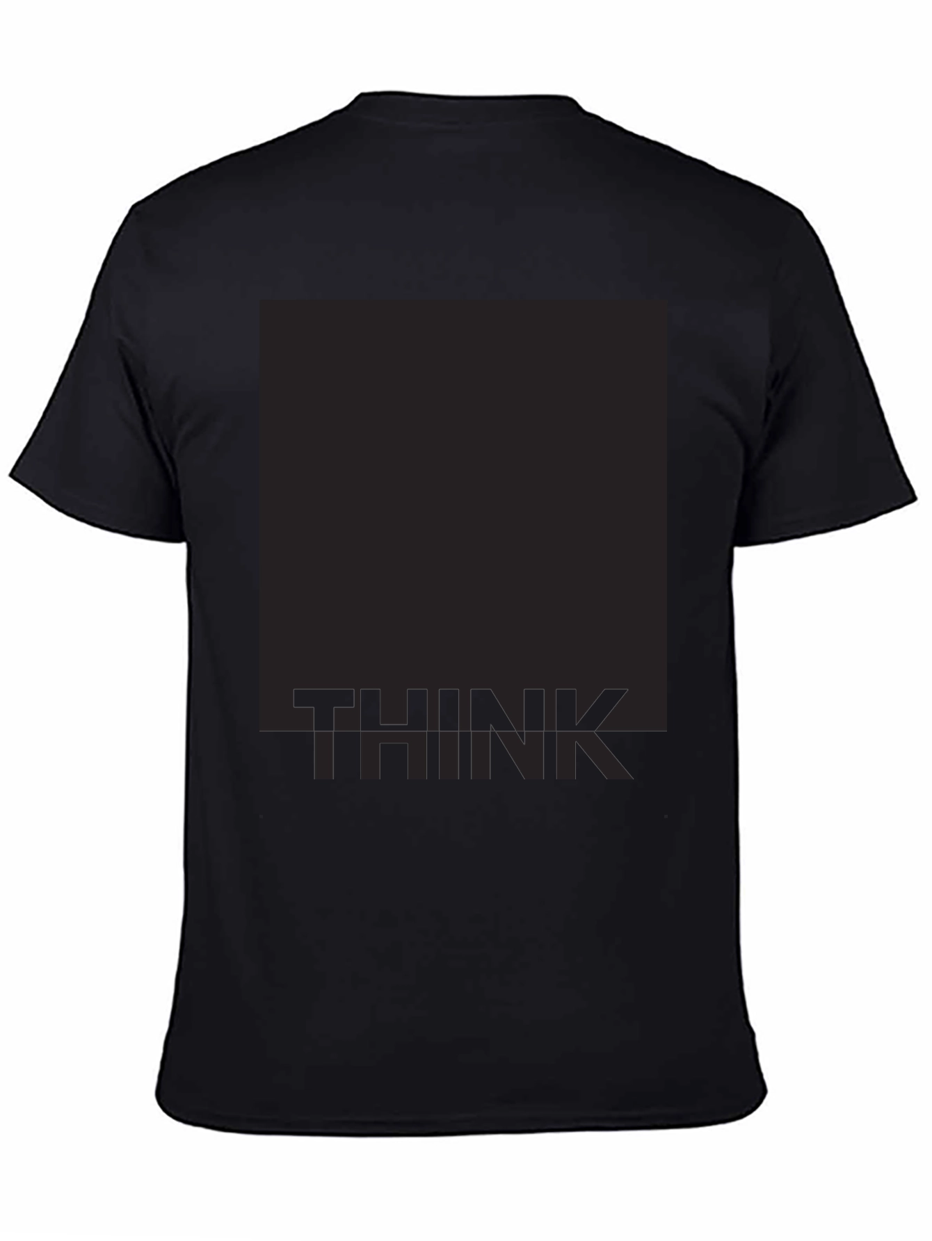 Think Graphic Print Black T-Shirt