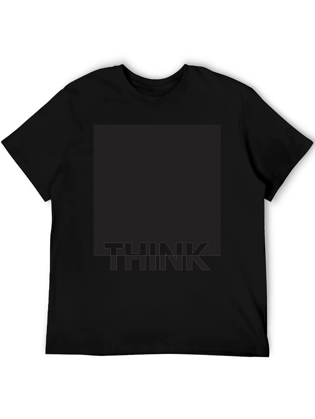 Think Graphic Print Black T-Shirt