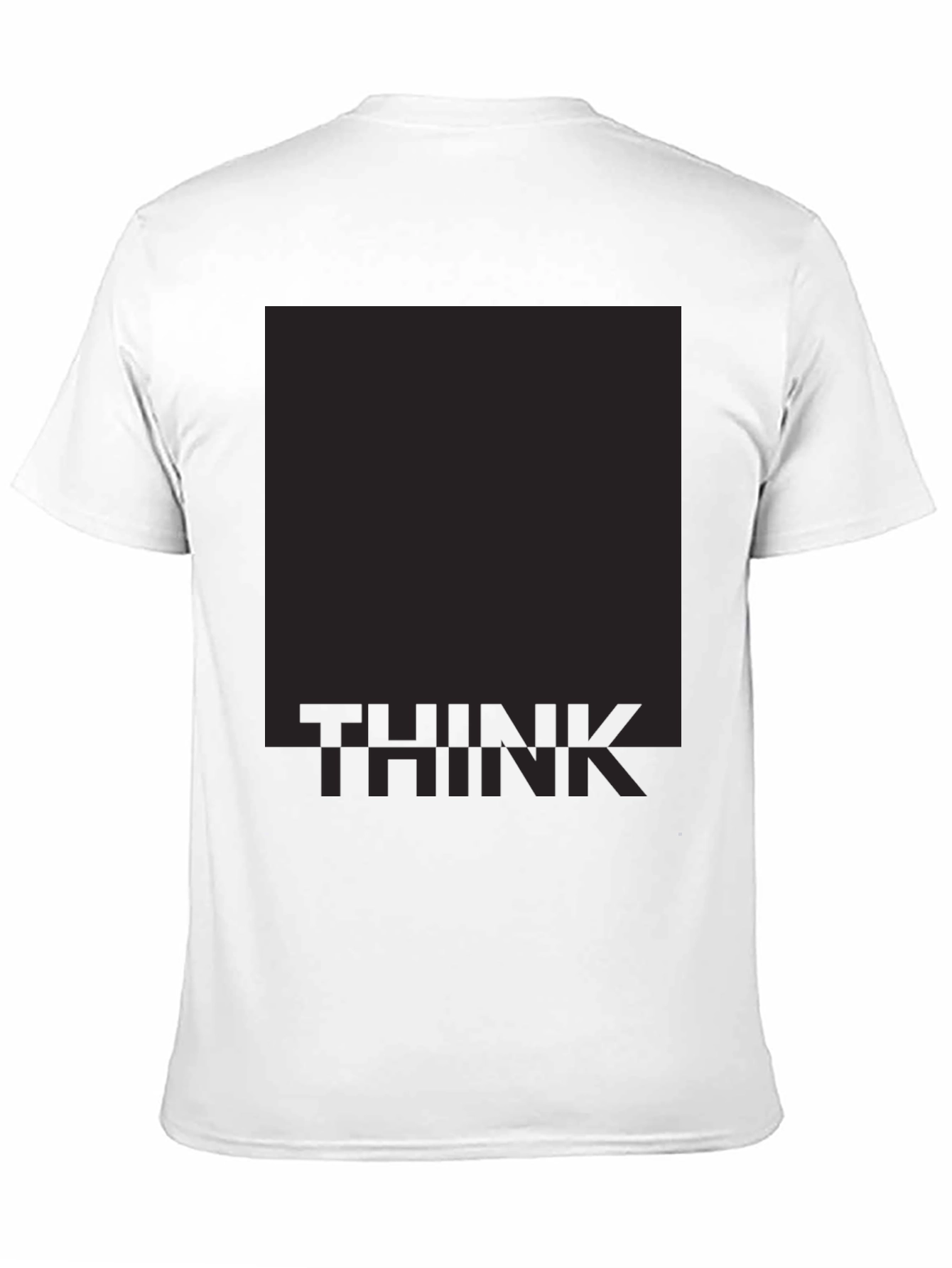 Think Graphic Print Black T-Shirt